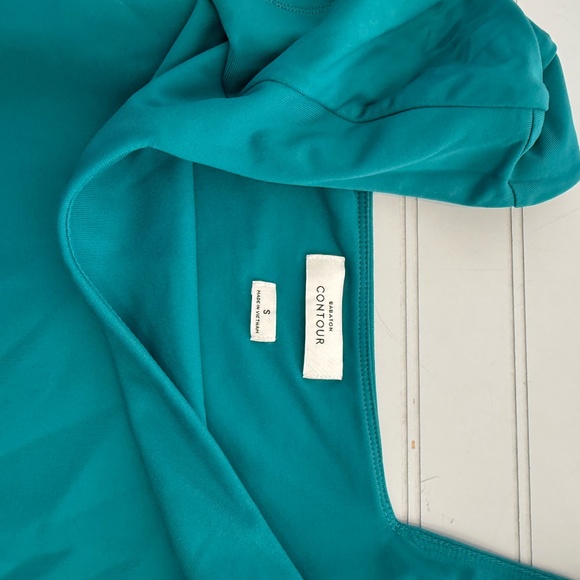 Aritzia Babaton Contour Square Neck Bodysuit in Oxidized Teal - Picture 4 of 4